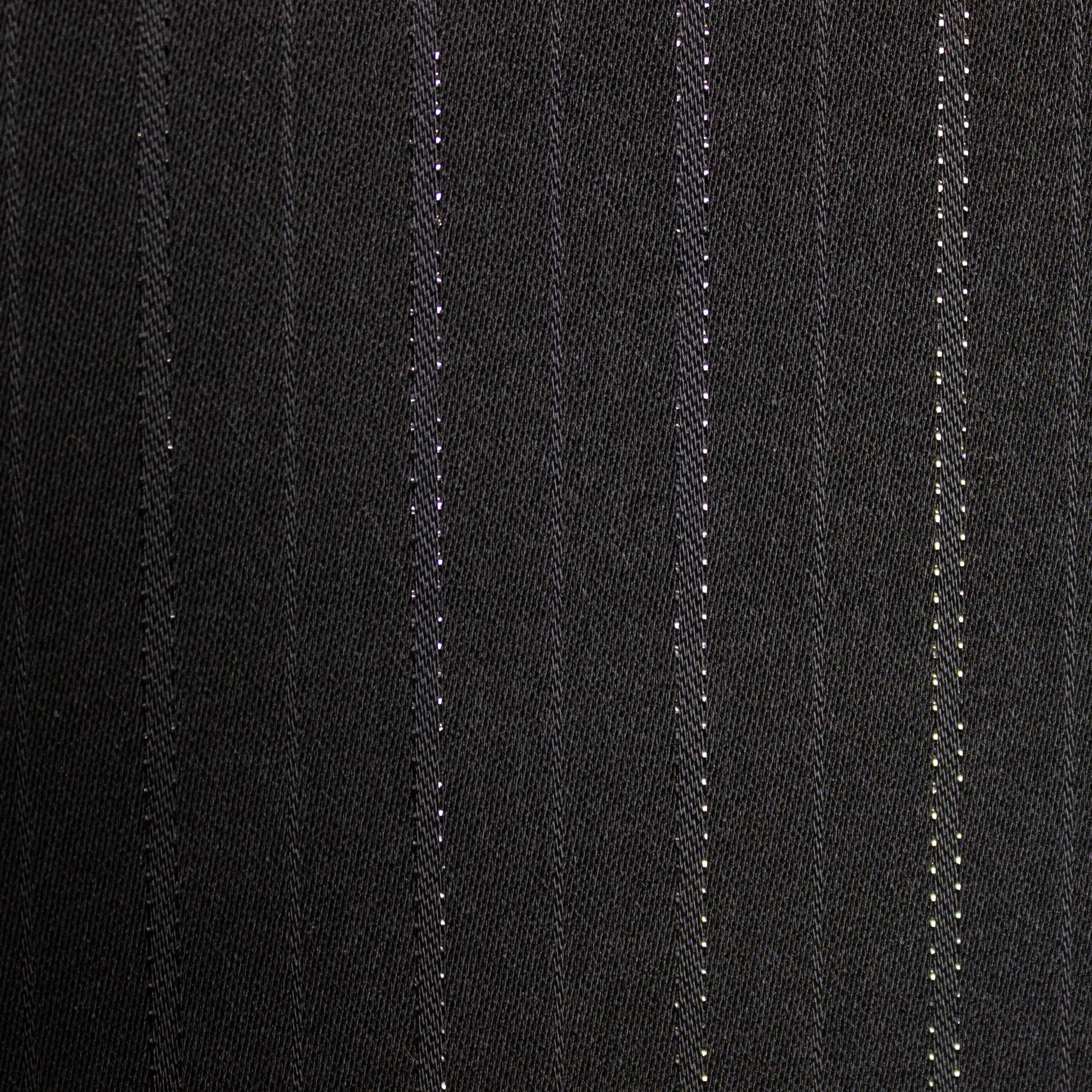 Polyester elastisch zwart met glitter